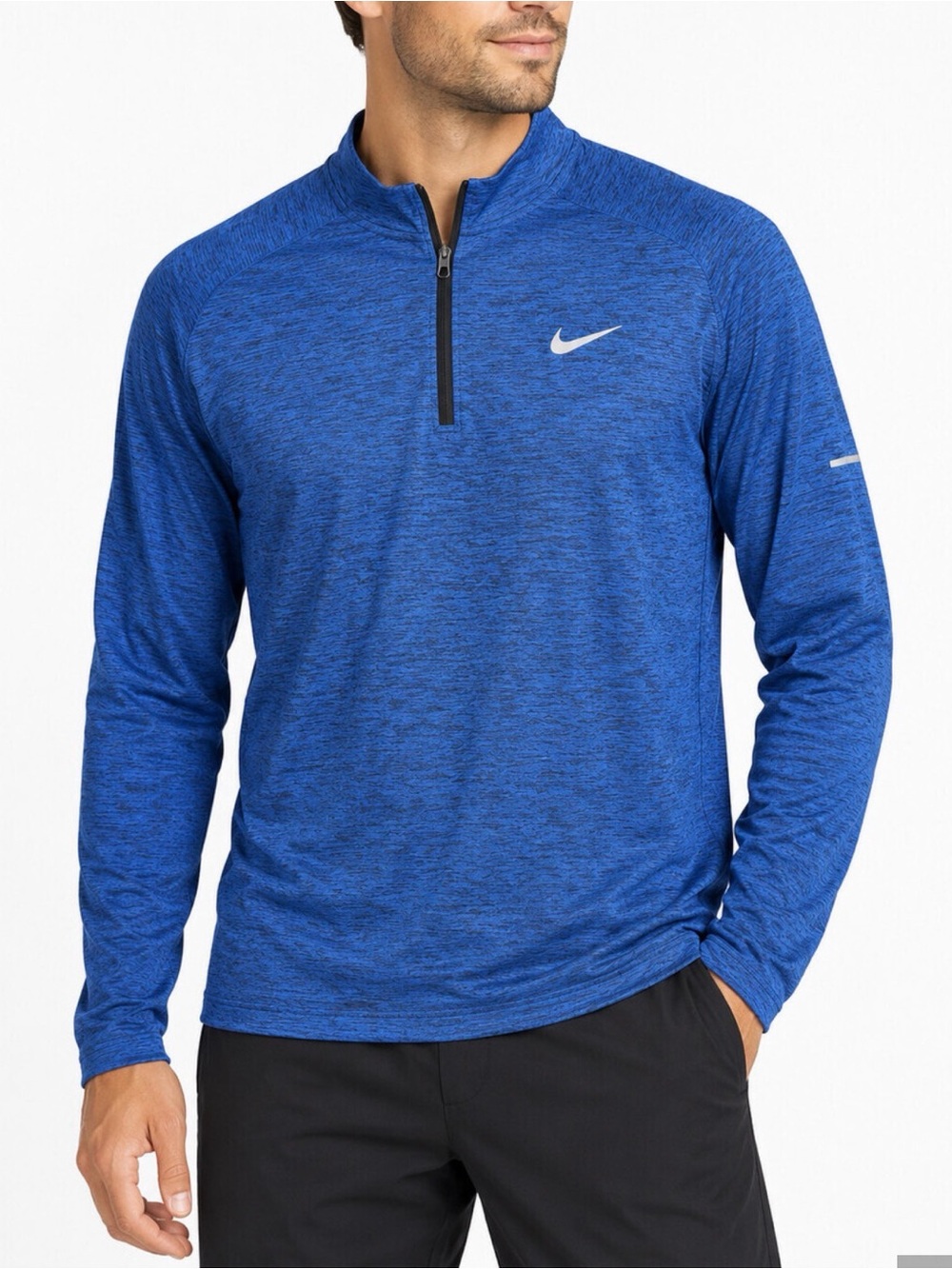 Nike Men's Dri-FIT Element 1/2-Zip running top Blue XL